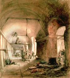 Kujenga Mfereji wa Thames, (Rotherhithe Tunnel), c.1830 swed